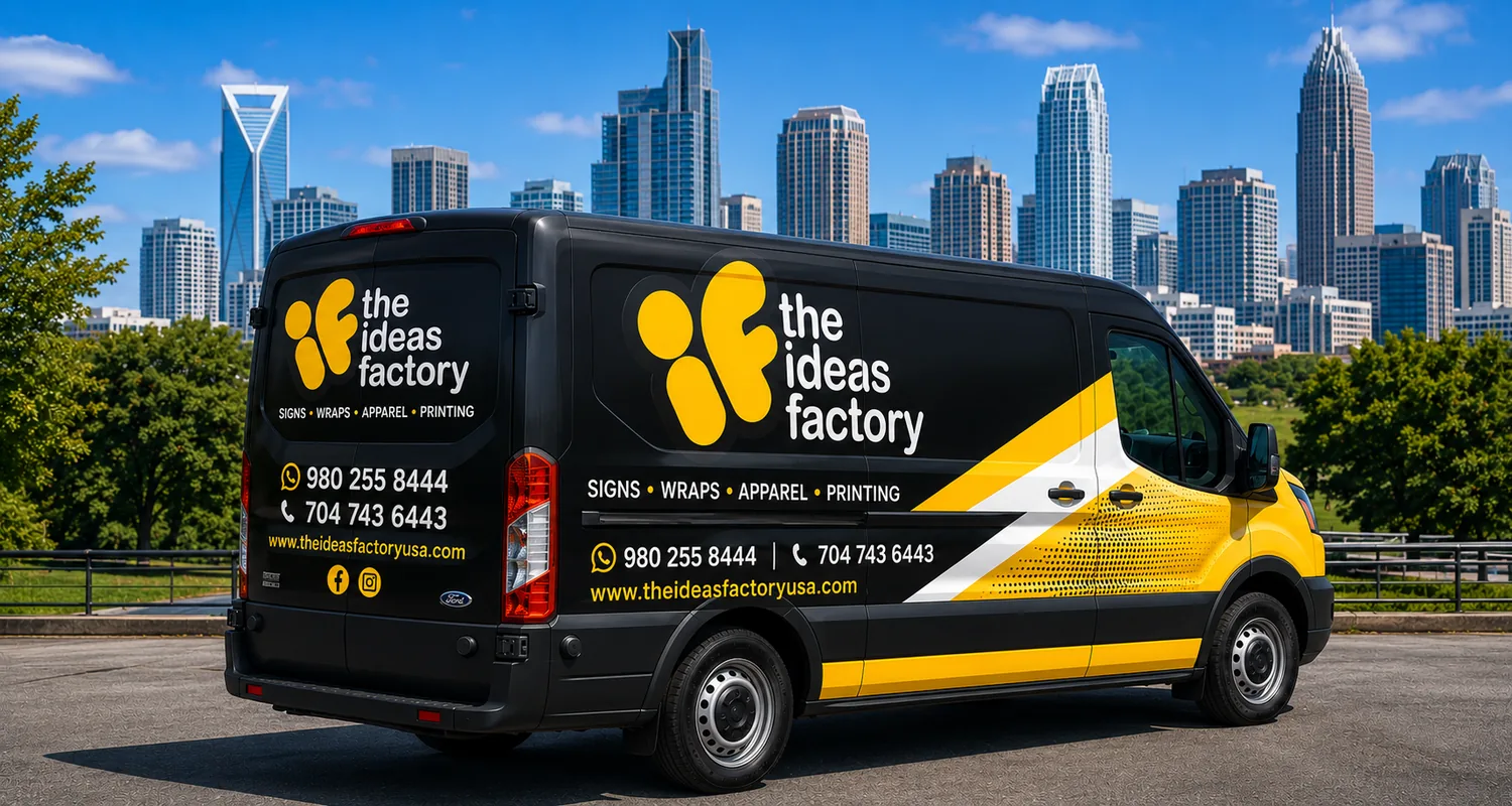 Vehicle wrap installation by The Ideas Factory