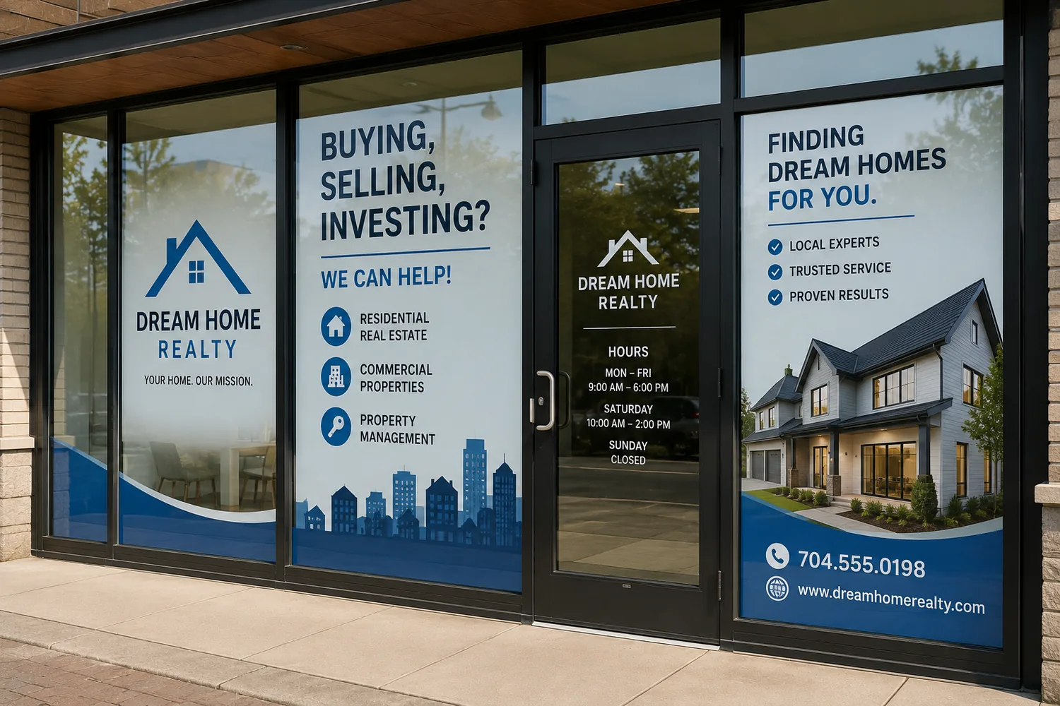 Window graphics and vinyl lettering in Concord NC